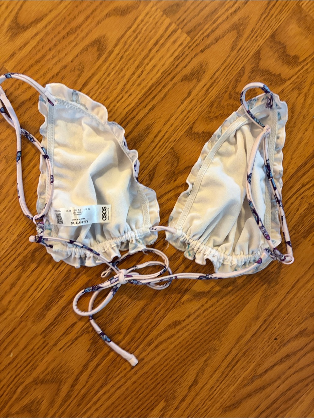 ASOS Butterfly Print Ruffle Bikini Set - Picture 4 of 6